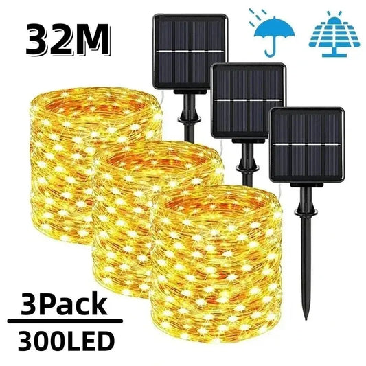 LED Solar Fairy String Lights for Outdoor Garden Decor