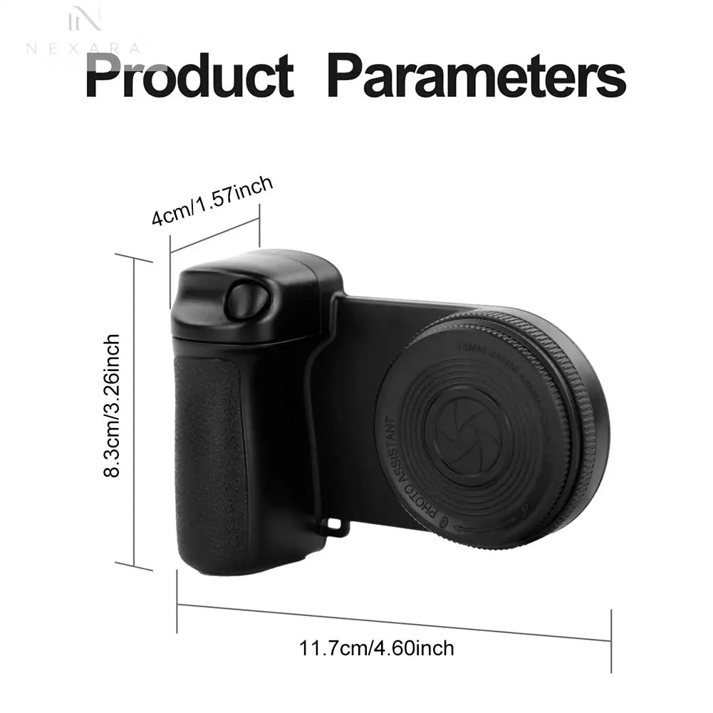 Magnetic Bluetooth-Compatible Camera Shutter Grip