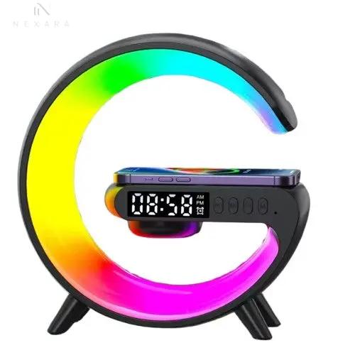 Multifunctional Bluetooth Speaker with RGB Night Light and 15W Wireless Charging