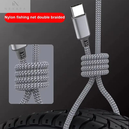 Type C to Type C 60W Fast Charging Cable - 1M, 2M, 3M, 5M, and 8M