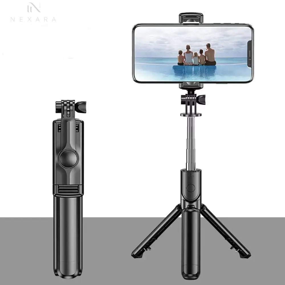 Wireless Selfie Stick Tripod with Built-in Light and Bluetooth Remote