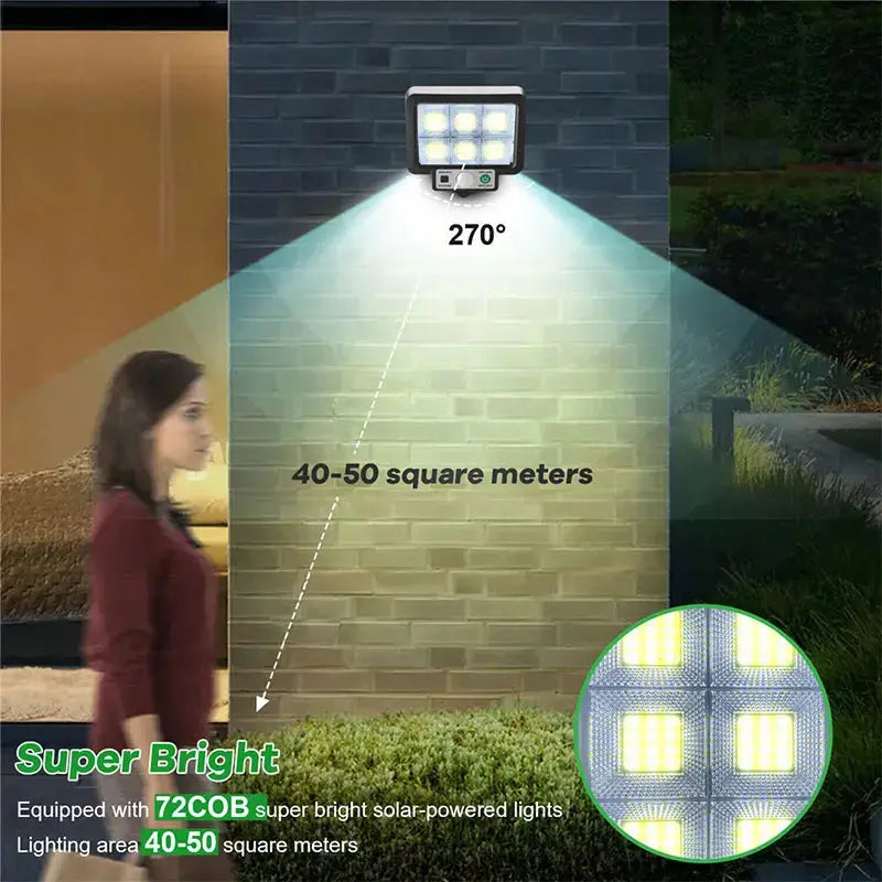 LED Solar Split Wall Lamp with Motion Sensor