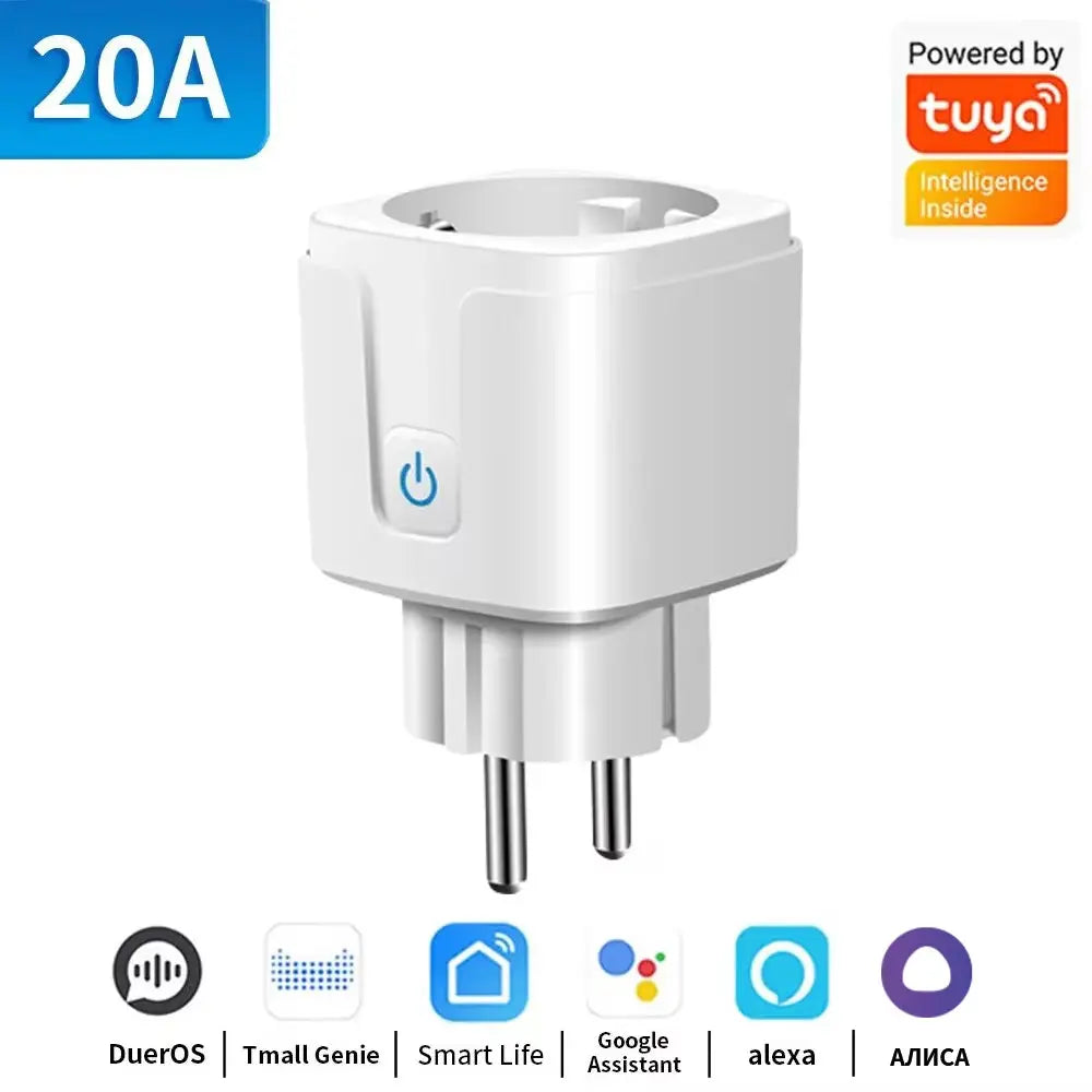 TUYA Smart Plug - WiFi/Zigbee 3.0 Socket with Voice Control and Energy Monitoring