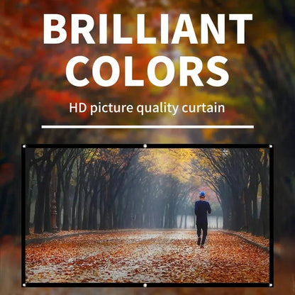 Premium 16:9 Portable HD Projector Screen - 60 to 150 Inches 