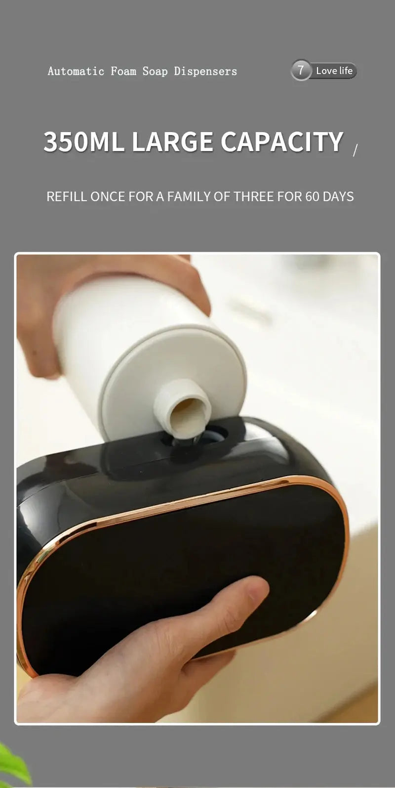 Automatic Touch-Free Foam Soap Dispenser 