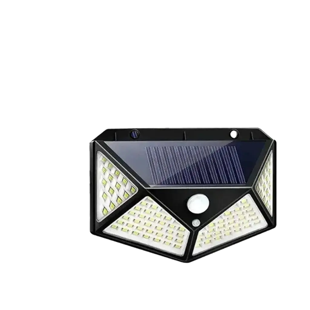 100 LED Solar-Powered Outdoor Wall Lights with Advanced PIR Motion Sensor 
