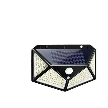 100 LED Solar-Powered Outdoor Wall Lights with Advanced PIR Motion Sensor 