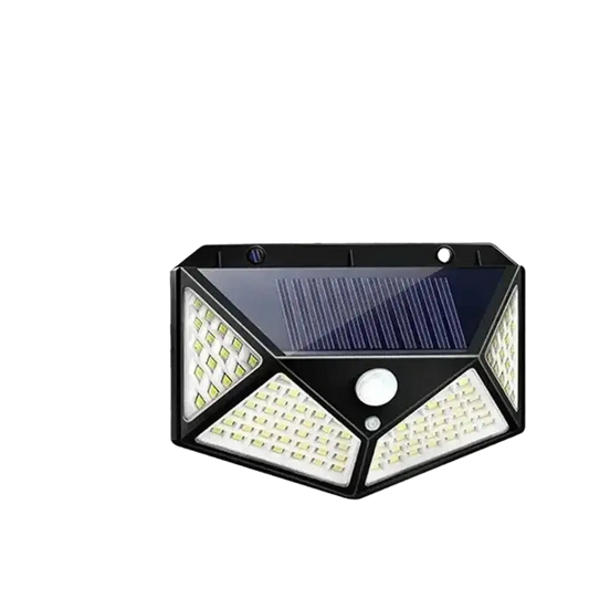 100 LED Solar-Powered Outdoor Wall Lights with Advanced PIR Motion Sensor 