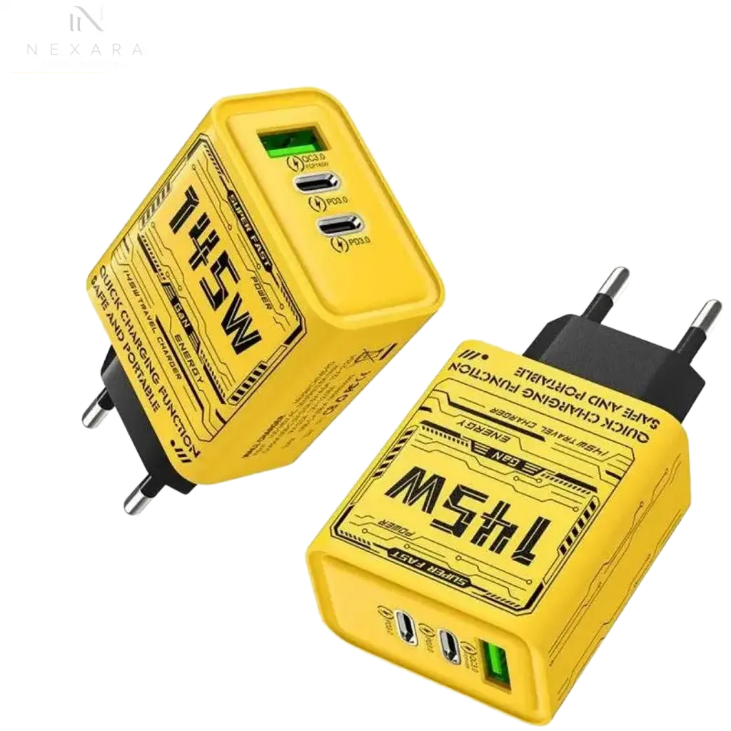 145W Triple Port Ultra-Fast Charging GaN Adapter 