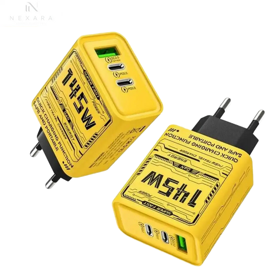 145W Triple Port Ultra-Fast Charging GaN Adapter 