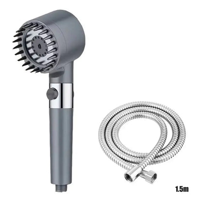 Three-Speed Adjustable Portable Showerhead Massage Function and Water Filter 