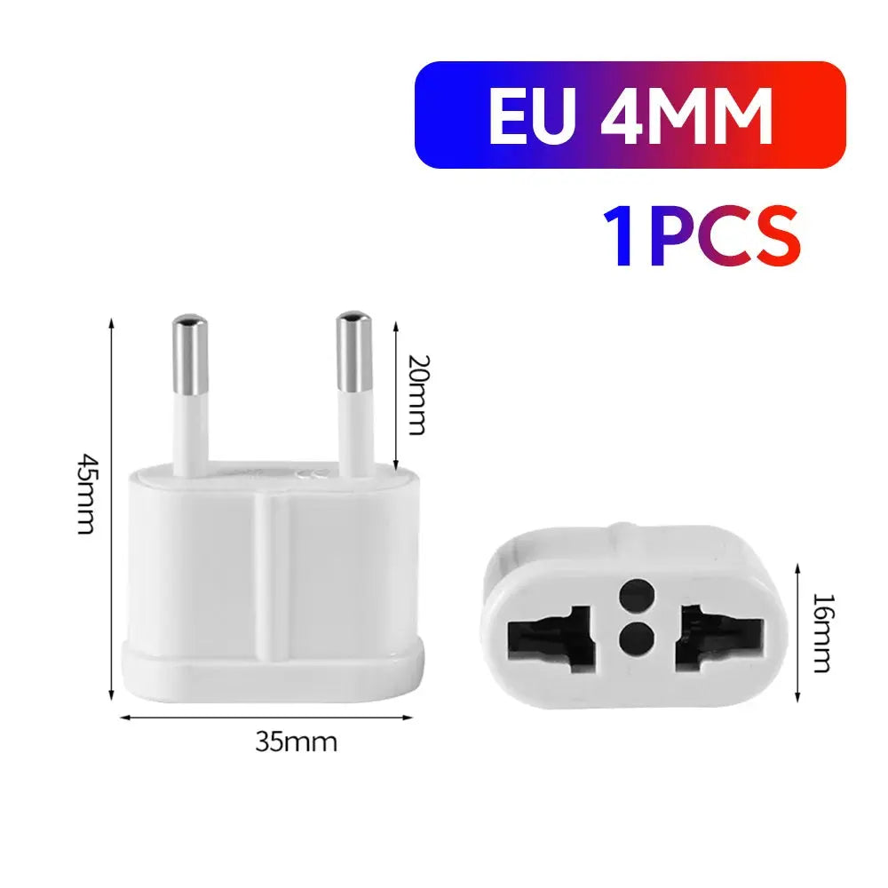 Universal Travel Power Plug Adapter US, EU, UK, and AU 