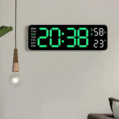 USB-Powered 9-Inch Digital Wall Clock 