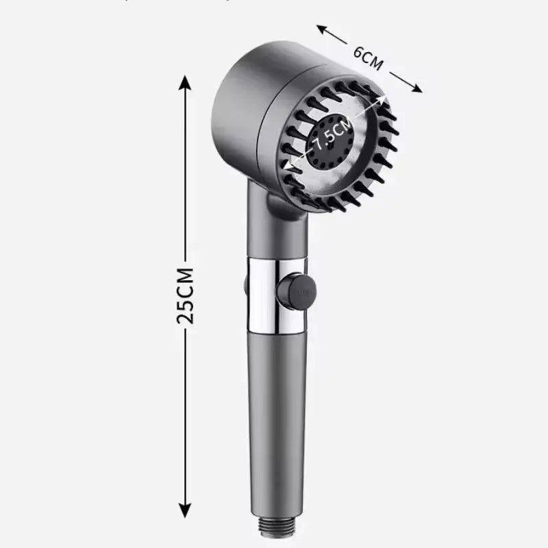 Three-Speed Adjustable Portable Showerhead Massage Function and Water Filter 