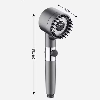 Three-Speed Adjustable Portable Showerhead Massage Function and Water Filter 