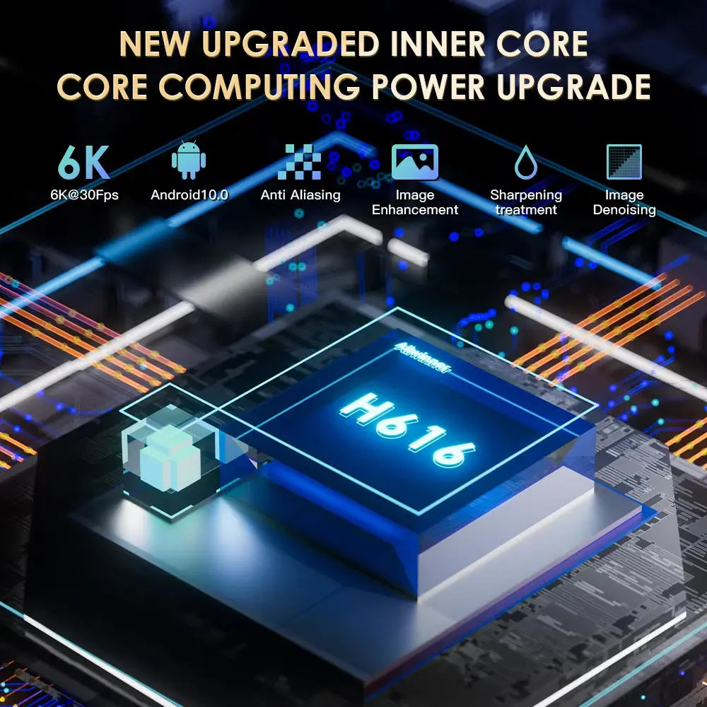 H20PRO Android 10 TV Box with 16GB Storage, Dual Band Wi-Fi, 4K HD Video 