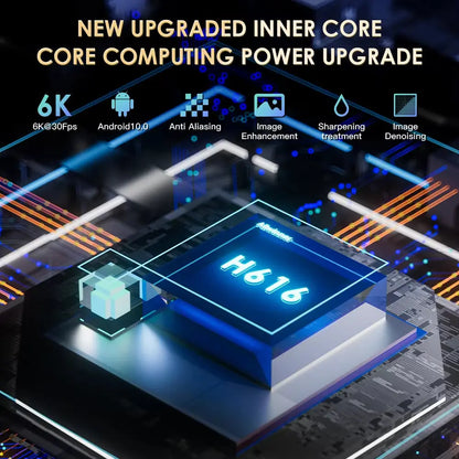 H20PRO Android 10 TV Box with 16GB Storage, Dual Band Wi-Fi, 4K HD Video 