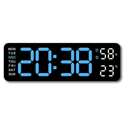 USB-Powered 9-Inch Digital Wall Clock 