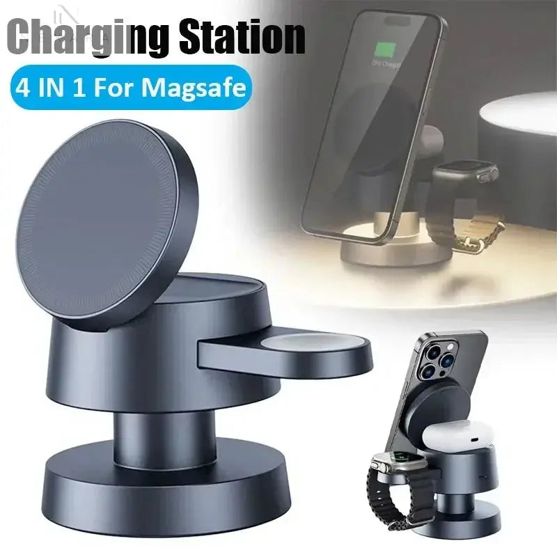 Magnetic 4-in-1 Wireless Charging Stand 