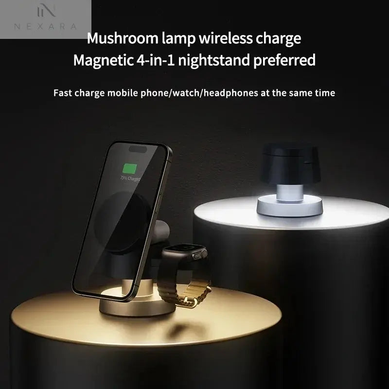 Magnetic 4-in-1 Wireless Charging Stand 