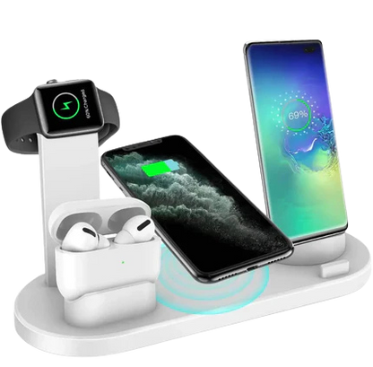 4-in-1 Wireless Charging Station for Apple Watch, iPhone, and AirPods Pro 