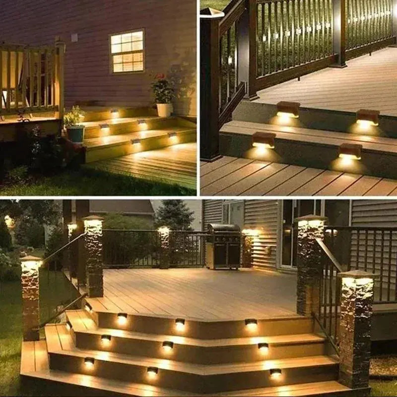 Outdoor Waterproof LED Solar Deck Lights - 4 to 32 Pack 