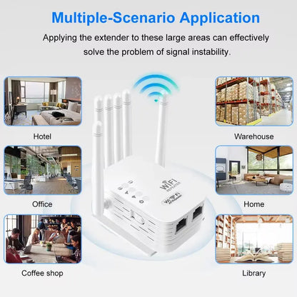 High-Performance 1200Mbps Dual-Band Wireless WiFi Repeater and Signal Amplifier 