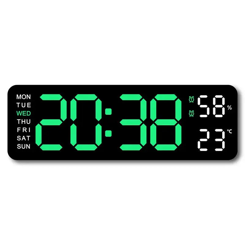USB-Powered 9-Inch Digital Wall Clock 