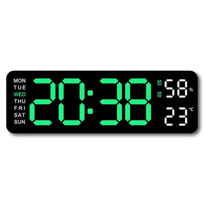 USB-Powered 9-Inch Digital Wall Clock 