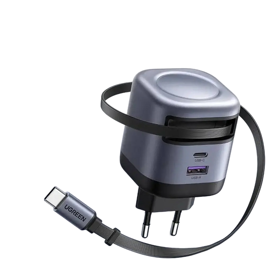 45W Gan Retractable Cable Charger 