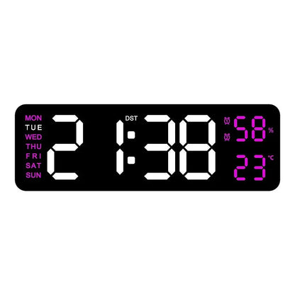 USB-Powered 9-Inch Digital Wall Clock 
