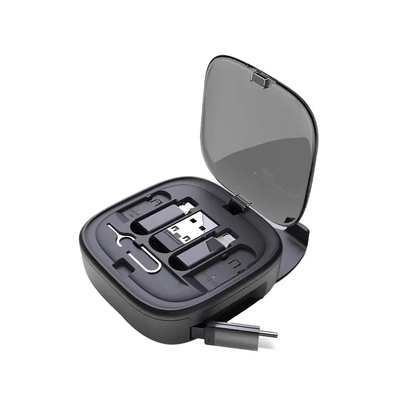 60W Retractable Data Cable Multi-Device 