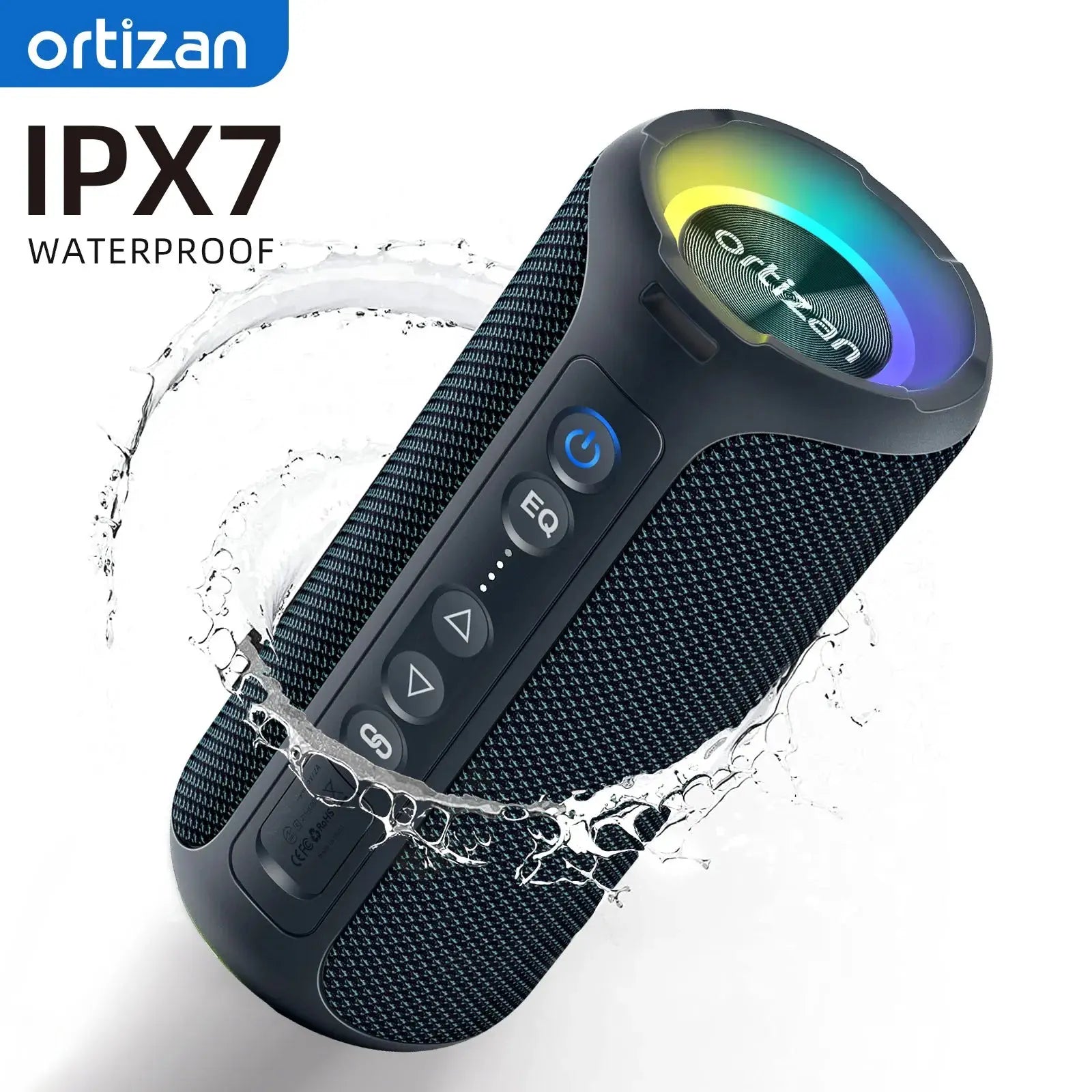 Powerful 40W Portable Bluetooth Speaker with Deep Bass, Waterproof 