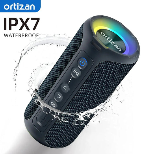 Powerful 40W Portable Bluetooth Speaker with Deep Bass, Waterproof 