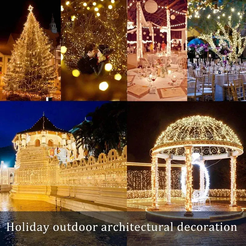 LED Solar Fairy String Lights for Outdoor Garden Decor 