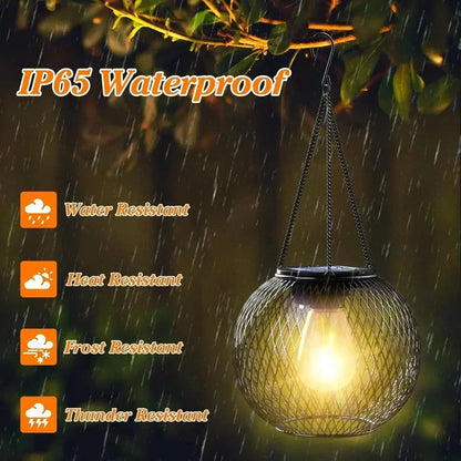 Outdoor Solar Lantern - Waterproof Hanging Lights 