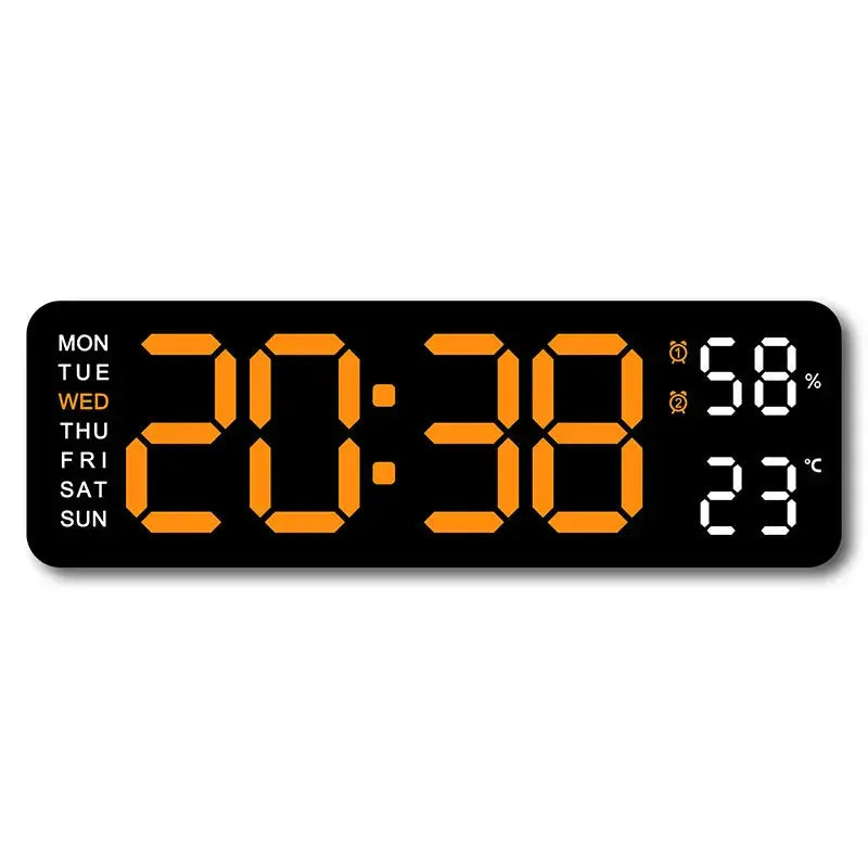 USB-Powered 9-Inch Digital Wall Clock 