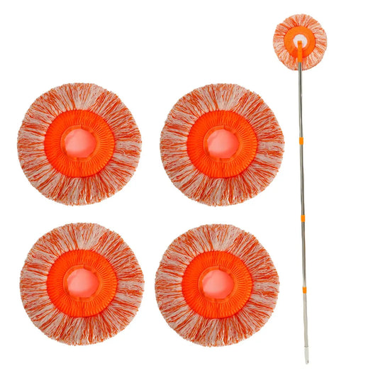 Adjustable Chenille Magic Mop with 4 Versatile Heads 