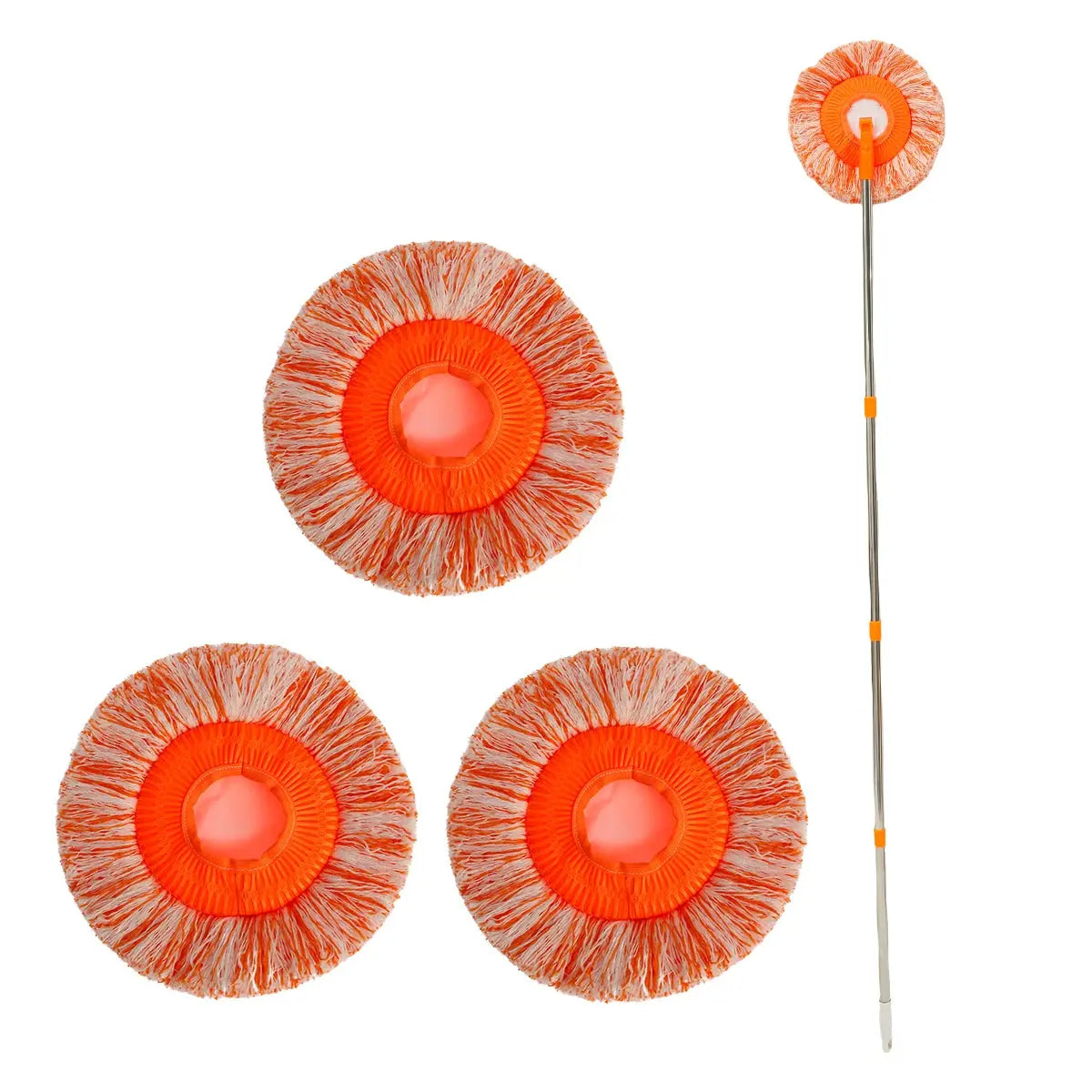 Adjustable Chenille Magic Mop with 4 Versatile Heads 