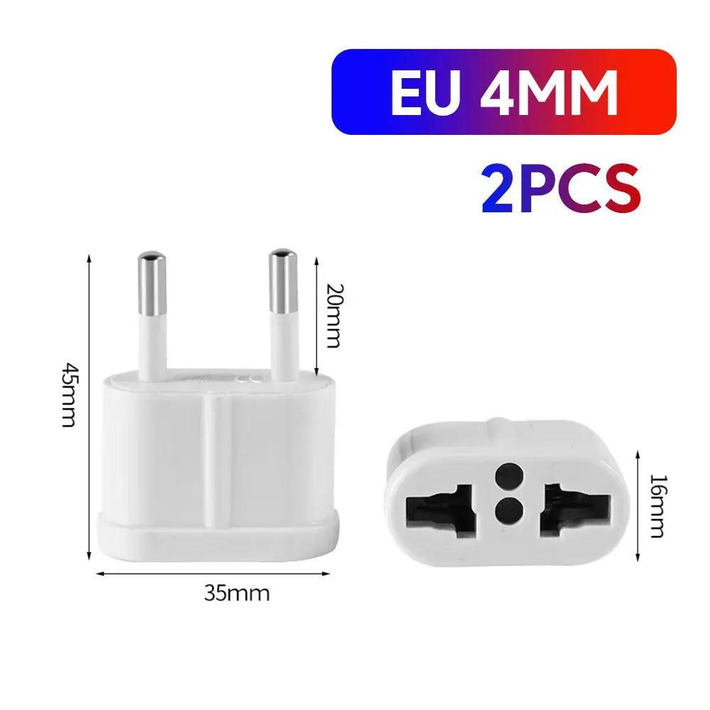 Universal Travel Power Plug Adapter US, EU, UK, and AU 
