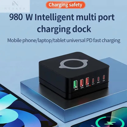 980W GaN Wireless Charging Station 