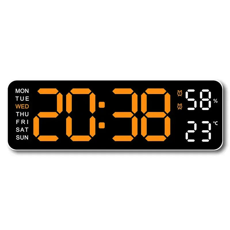 USB-Powered 9-Inch Digital Wall Clock 
