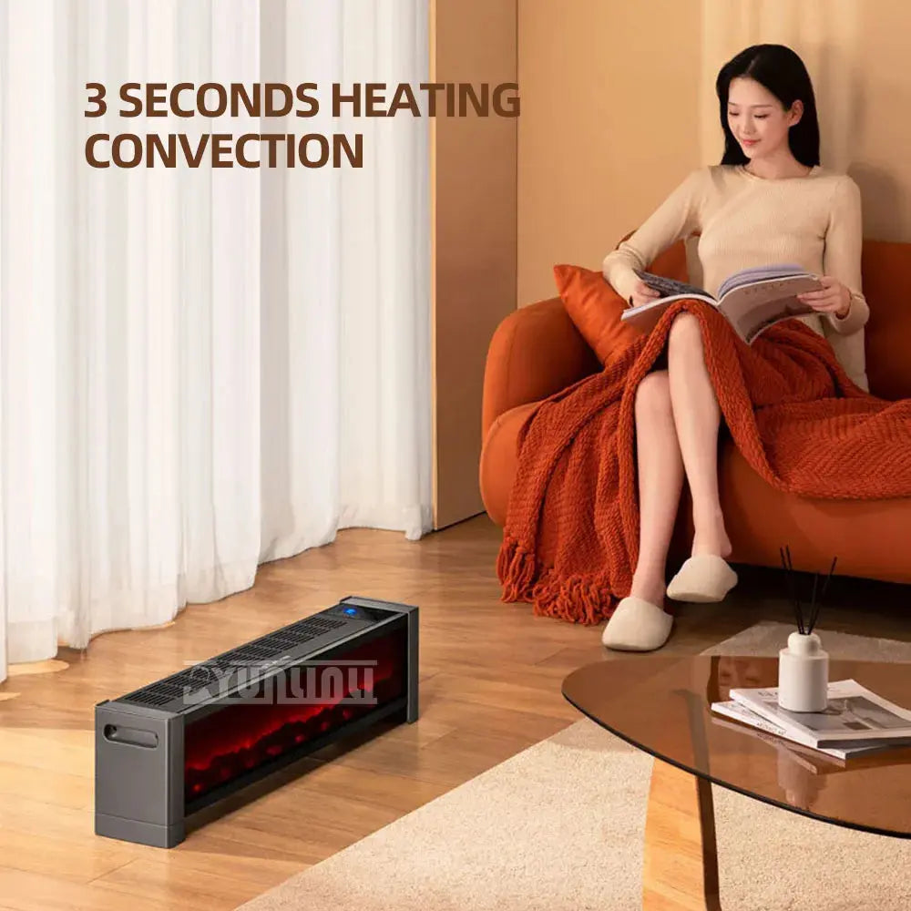 Indoor 3D Flame Electric Heater - Elegant Heating Solution 