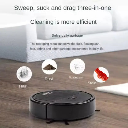 3-in-1 Rechargeable Mini Vacuum Cleaner Robot 