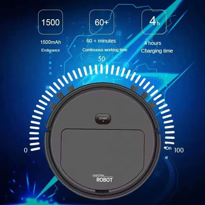 3-in-1 Rechargeable Mini Vacuum Cleaner Robot 