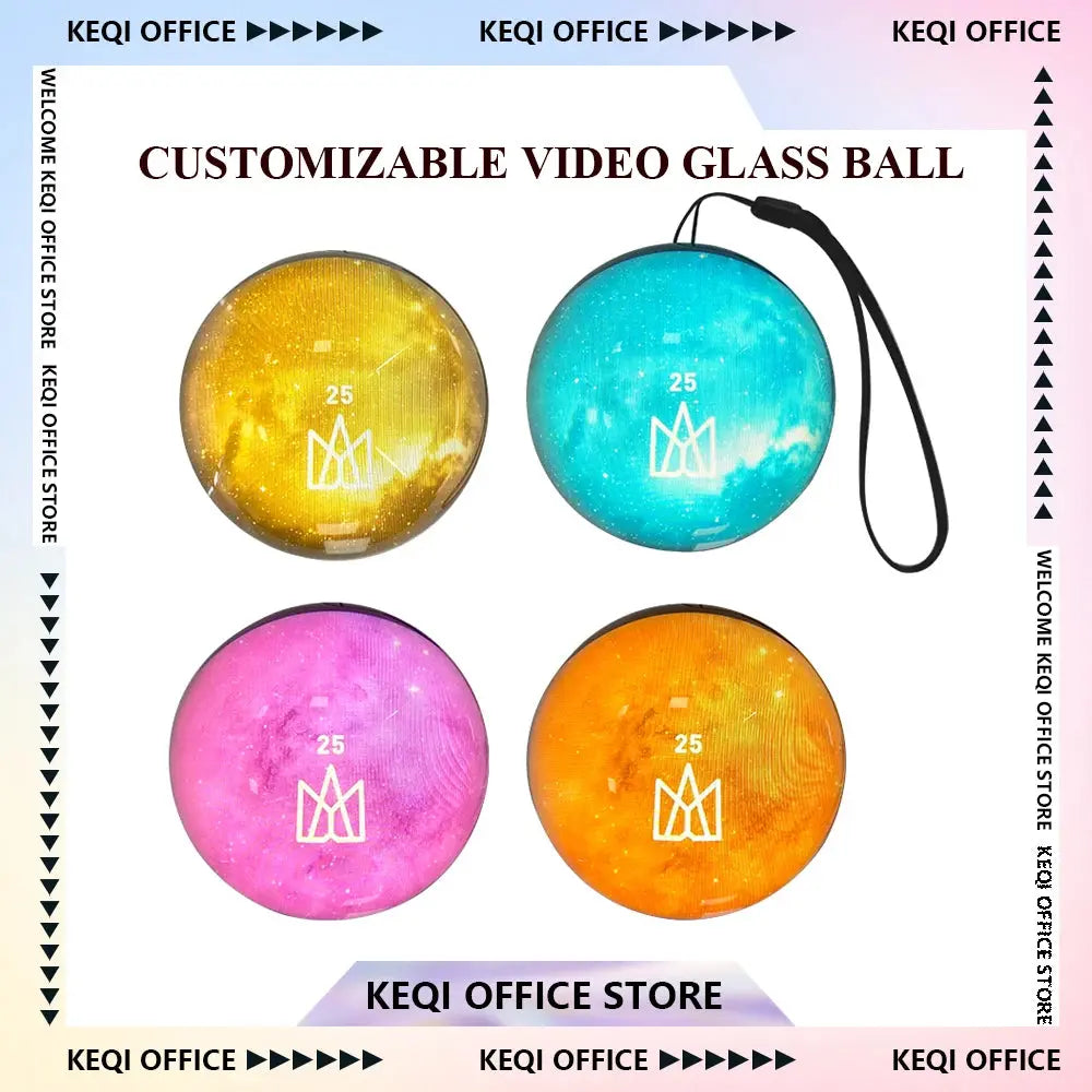 Customizable 3D Video Glass Ball Projector 