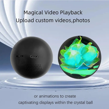 Customizable 3D Video Glass Ball Projector 