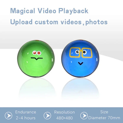 Customizable 3D Video Glass Ball Projector 