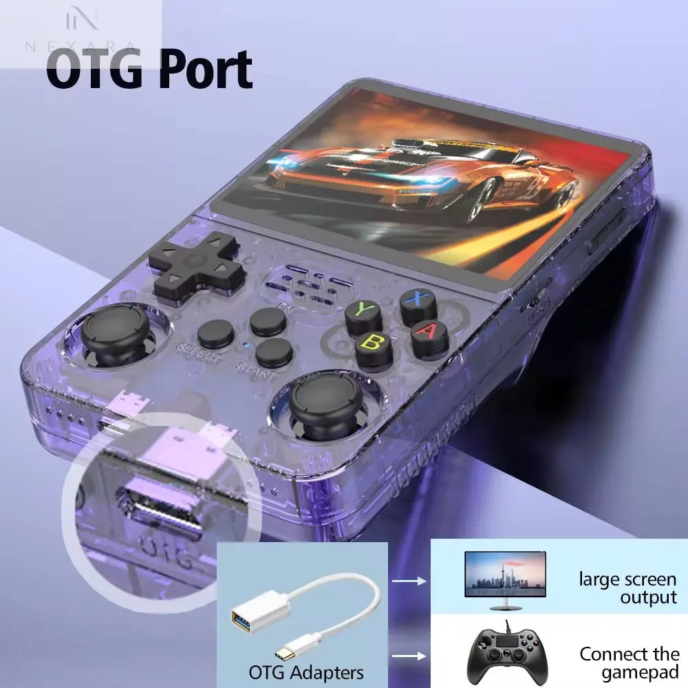 128GB R36S Retro Handheld Video Game Console 10,000 Classic Games 