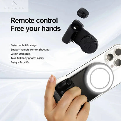 Magnetic Bluetooth-Compatible Camera Shutter Grip 
